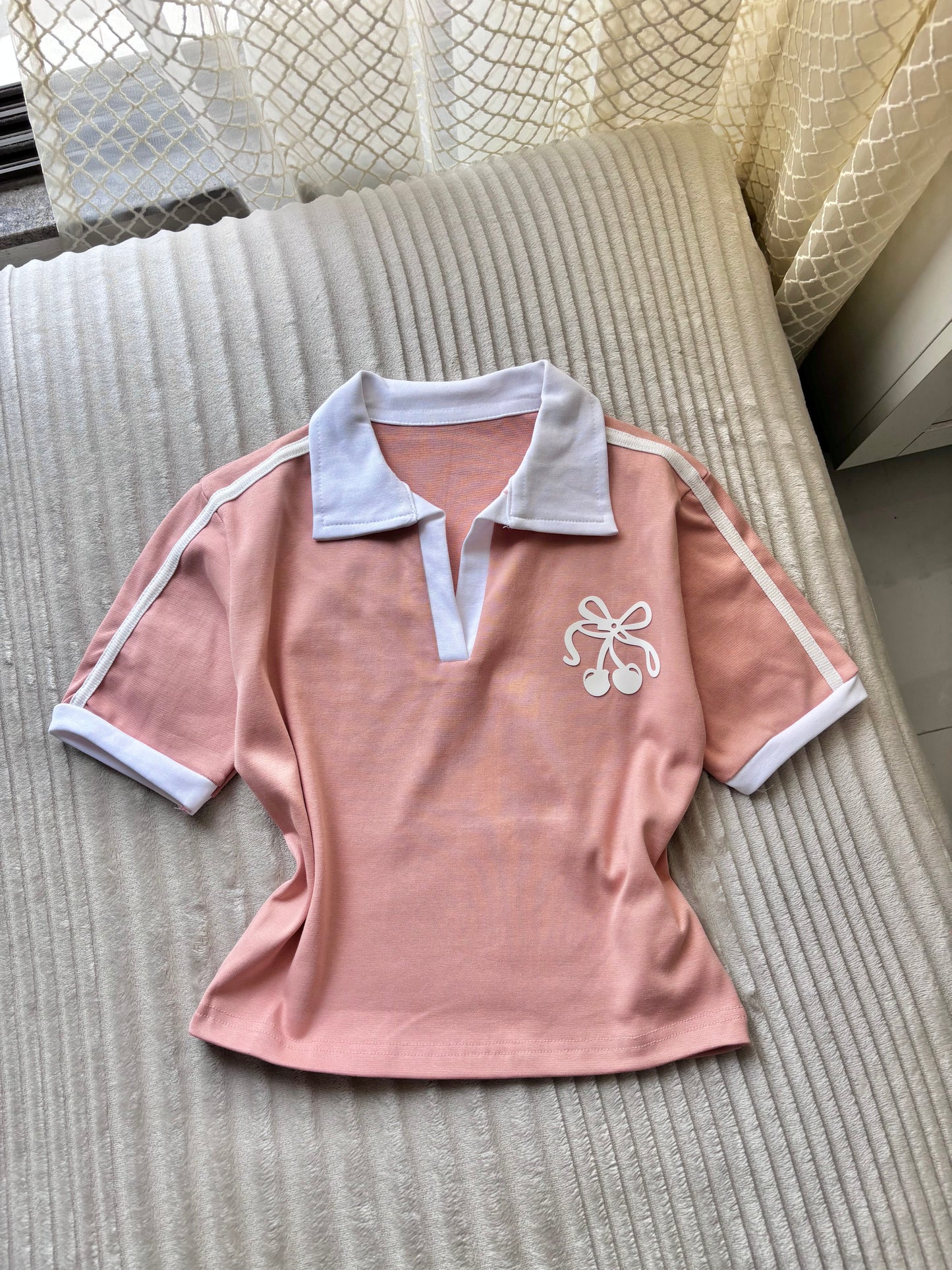 Cherry polo tees