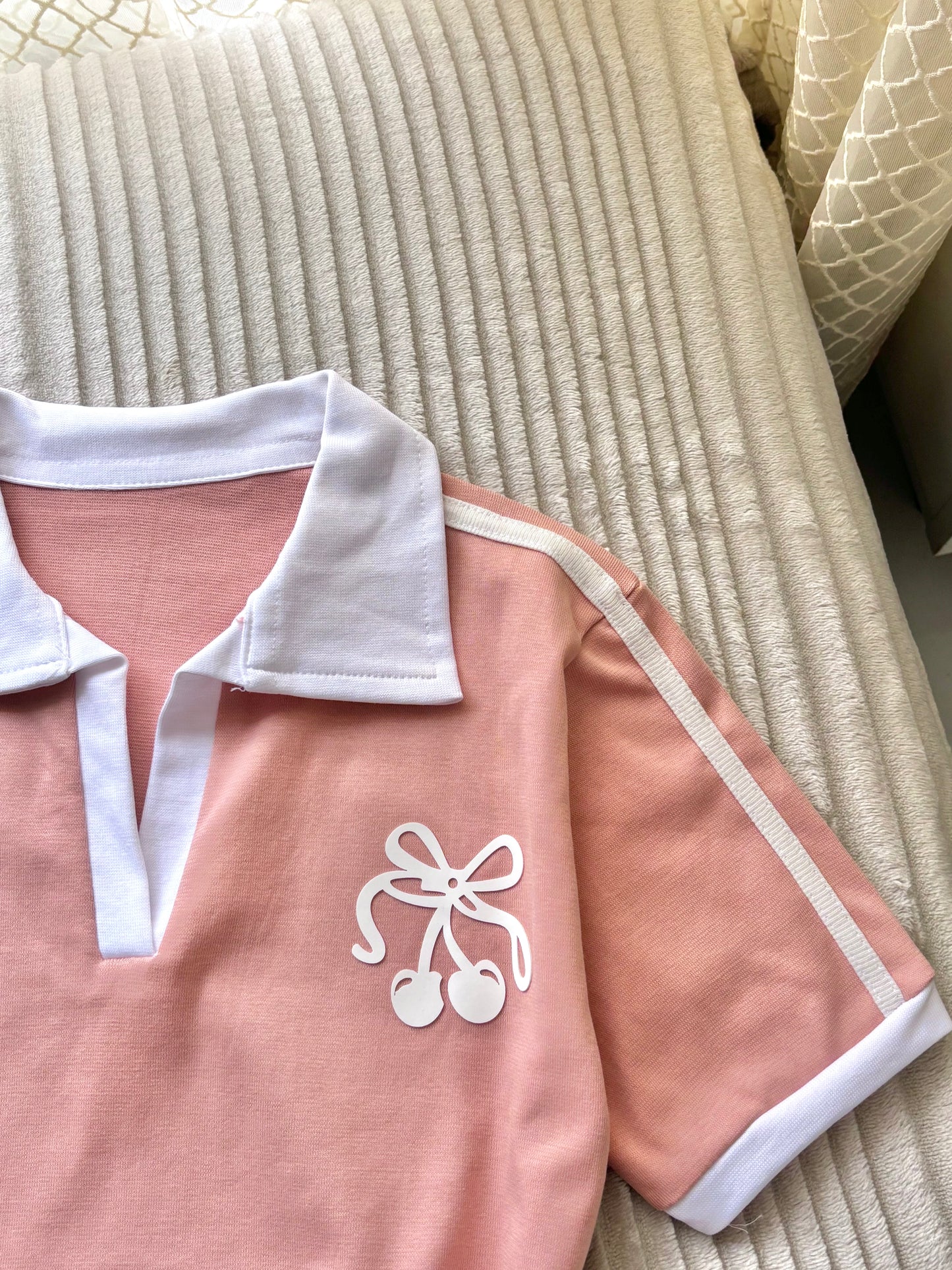 Cherry polo tees