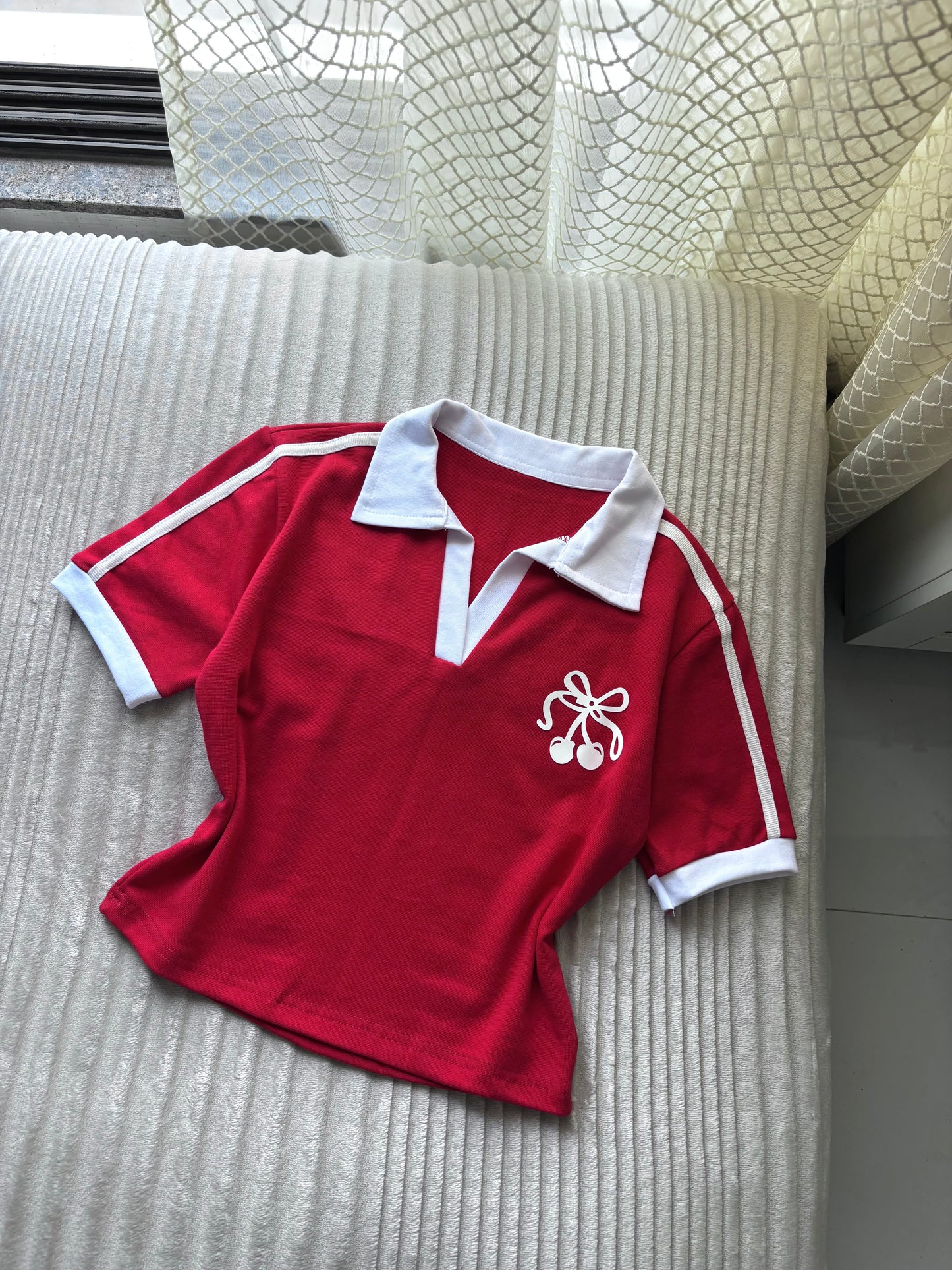 Cherry polo tees