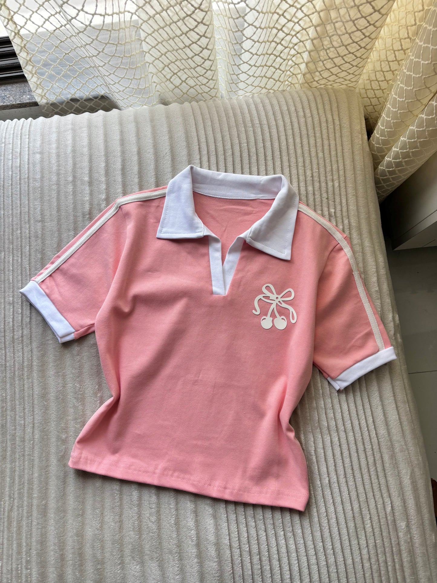 Cherry polo tees