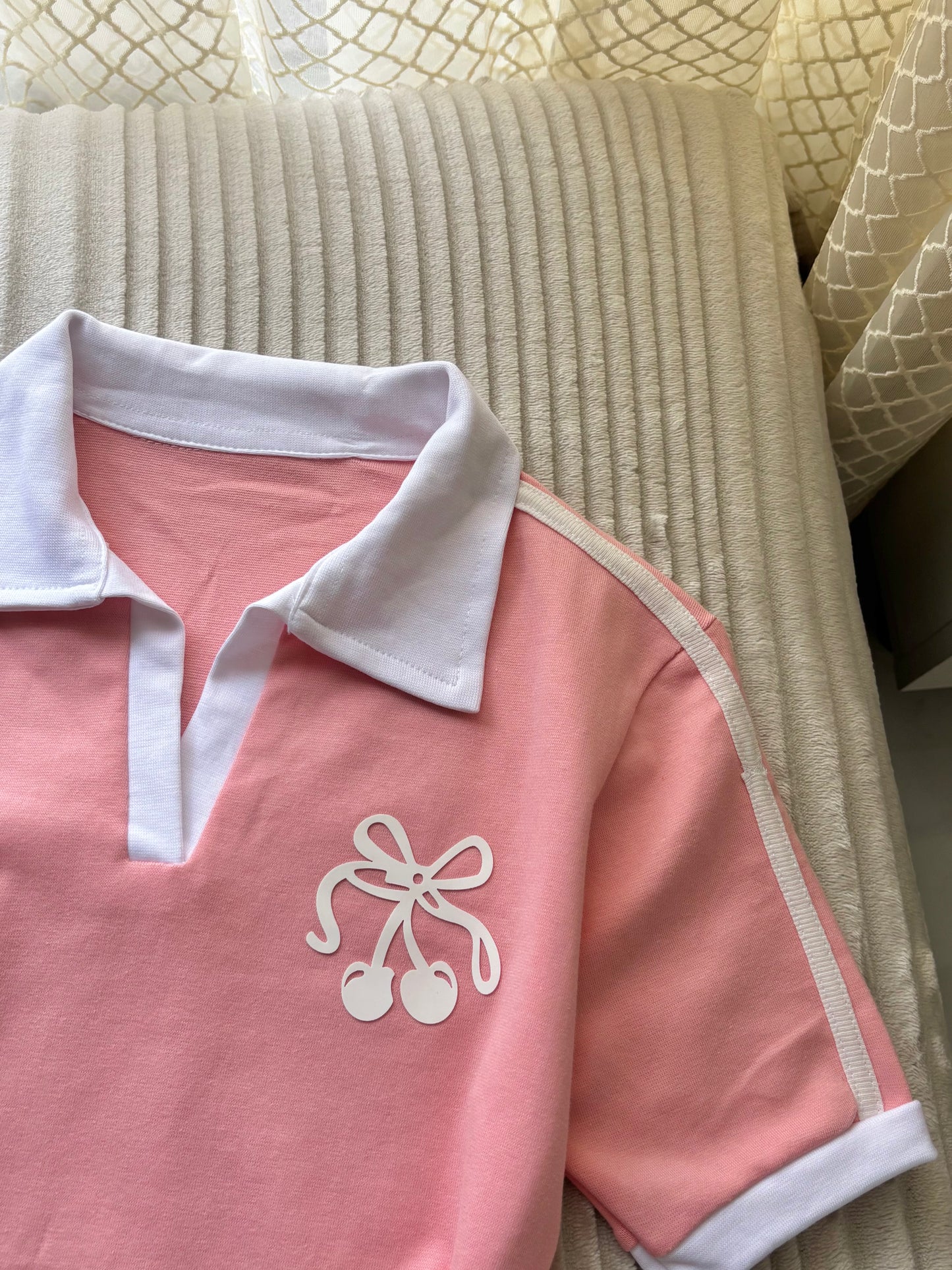 Cherry polo tees