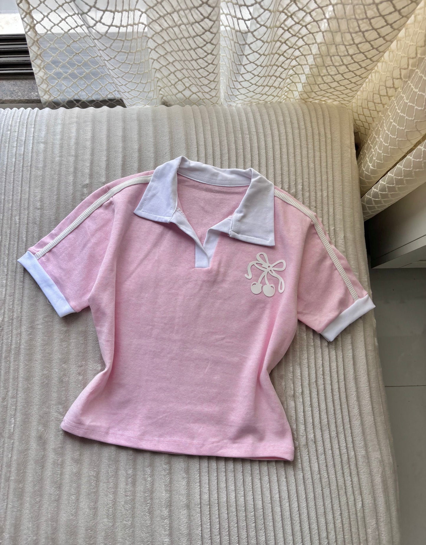 Cherry polo tees