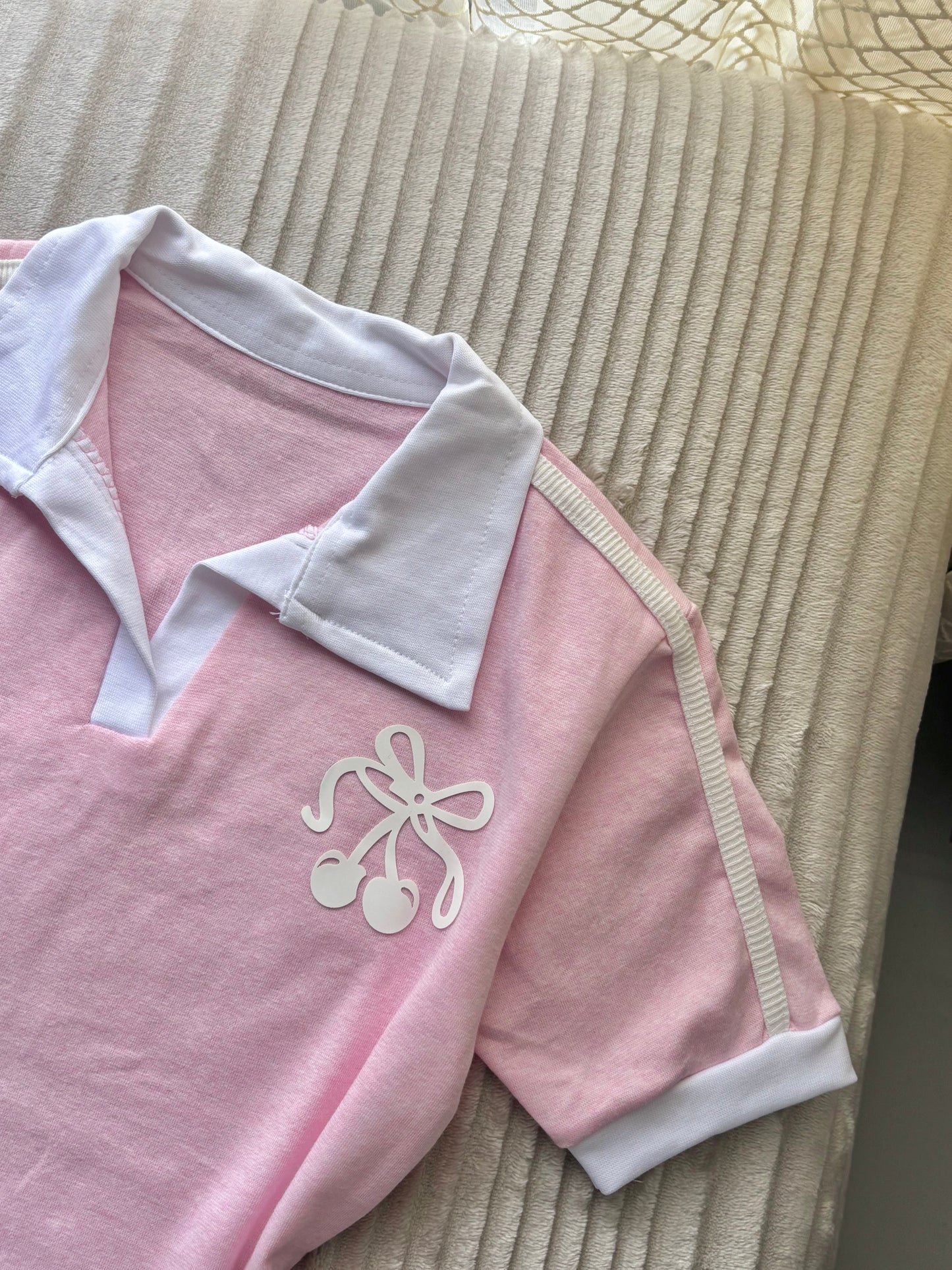 Cherry polo tees