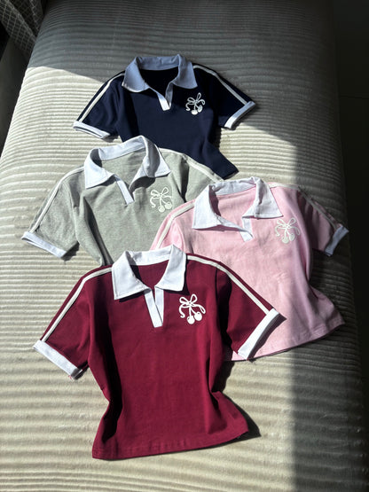 Cherry polo tees