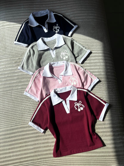 Cherry polo tees