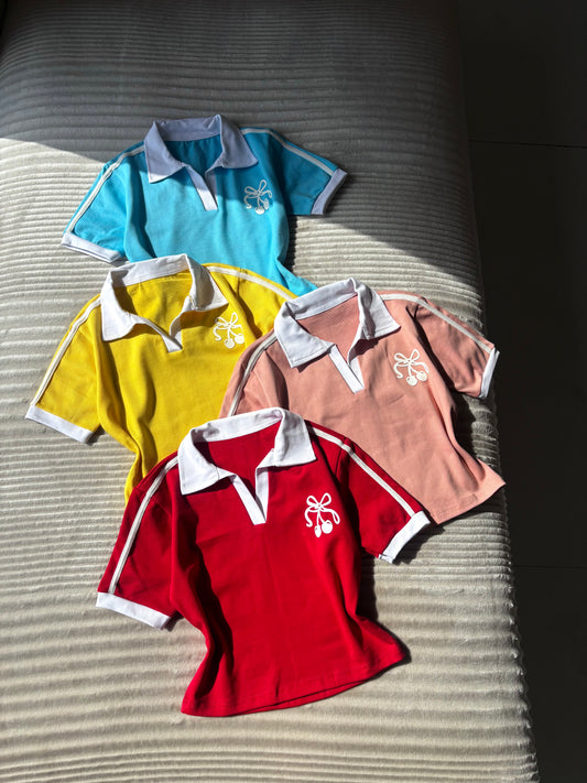 Cherry polo tees