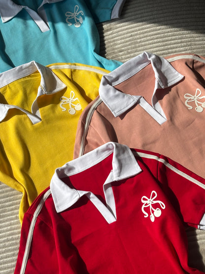 Cherry polo tees