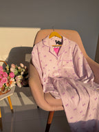 Lavender Bowtiful Striped Full Sleeve Pj set