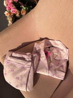 Lavender Bowtiful Striped Full Sleeve Pj set