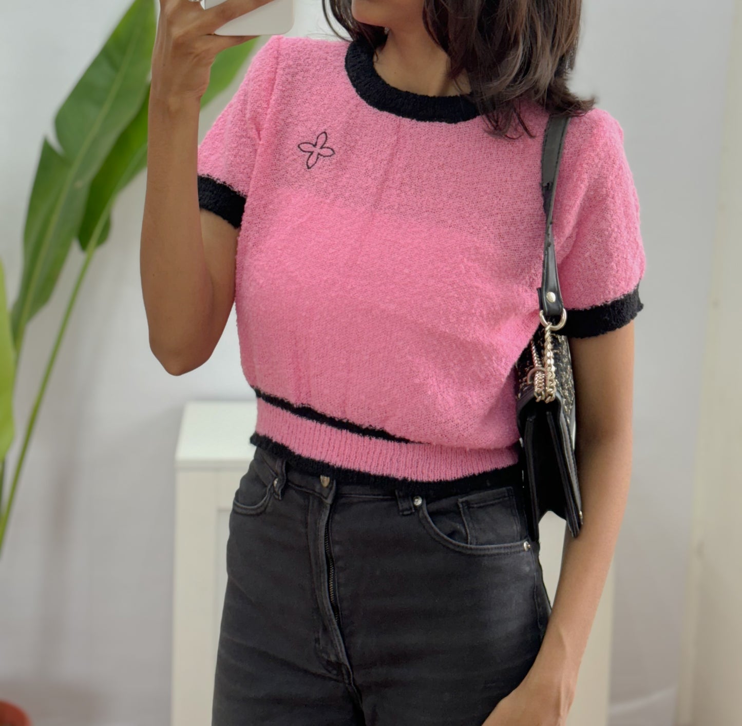 pink Korean top