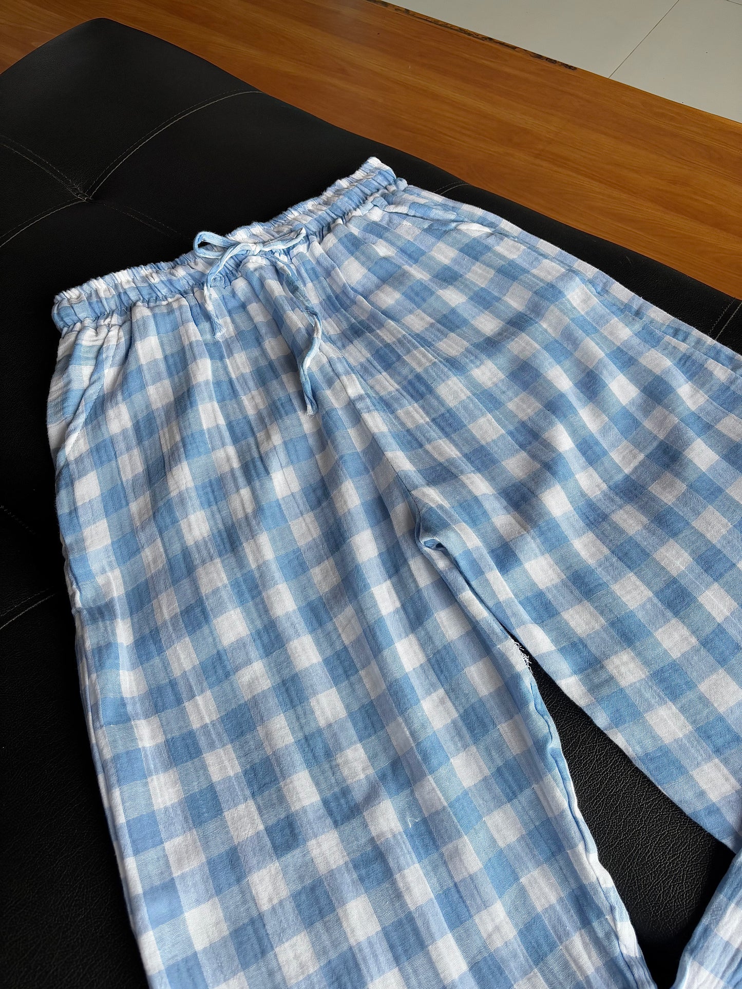 Blue Checked Pants