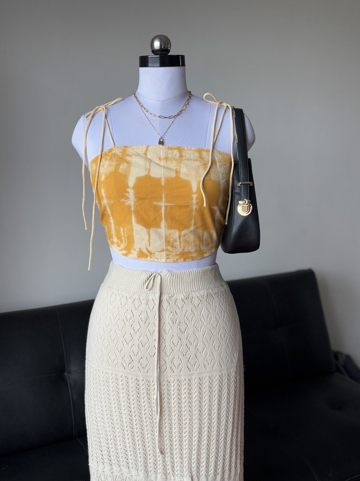Yellow Tie Dye Top