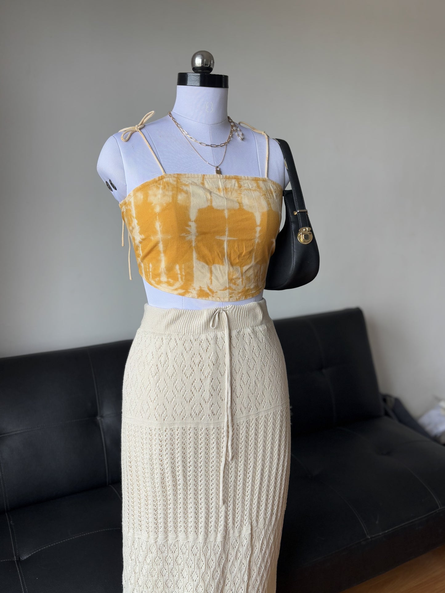 Yellow Tie Dye Top