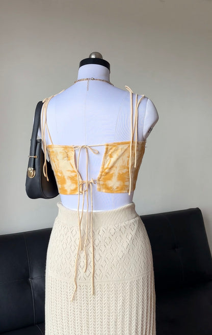 Yellow Tie Dye Top