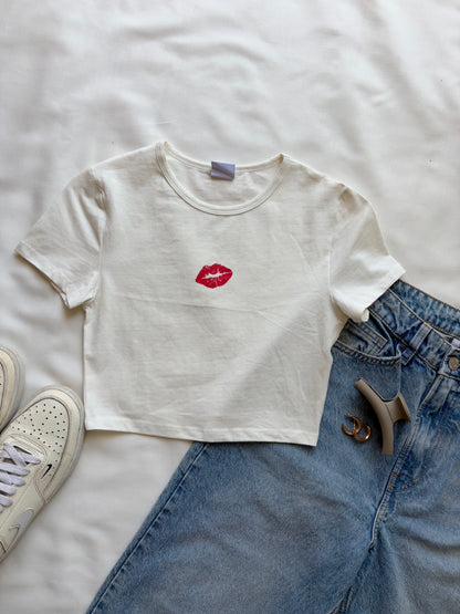 'Kiss' baby tee