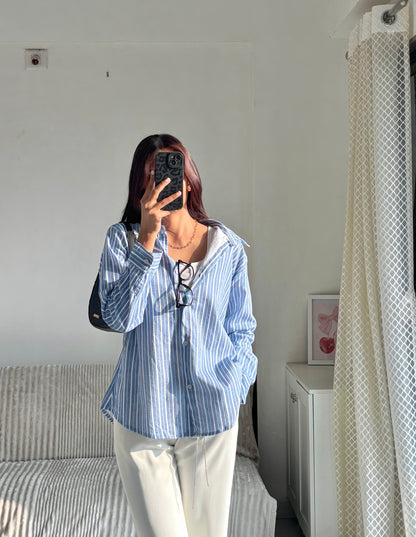 Blue Double Striped Shirt