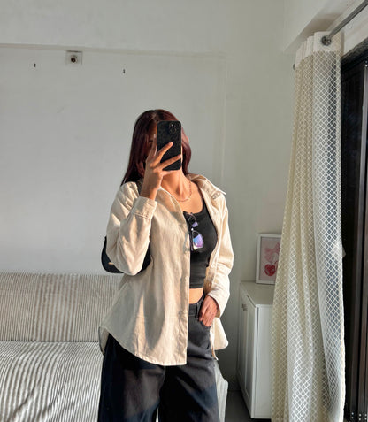Beige Linen Shirt