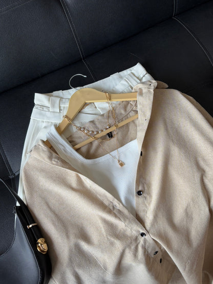Beige Basic Shirt