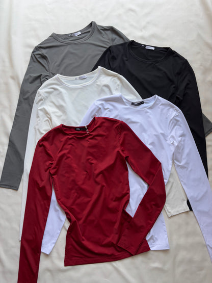 Red polyamide top
