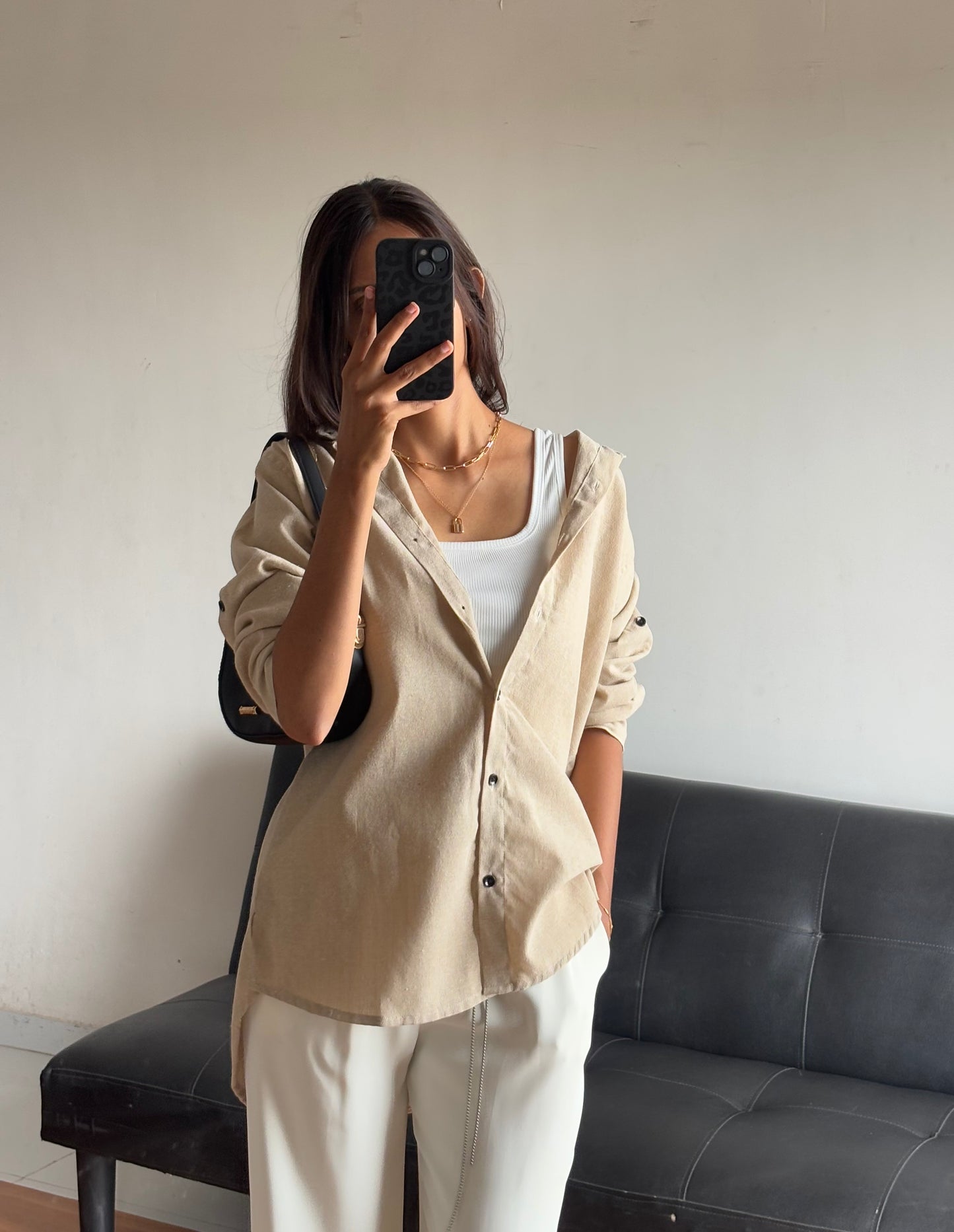 Beige Basic Shirt
