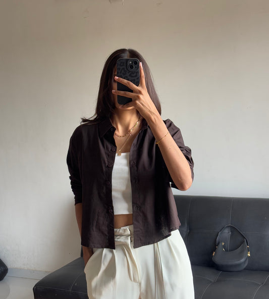 Brown Basic Shirt
