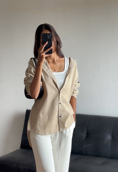 Beige Basic Shirt