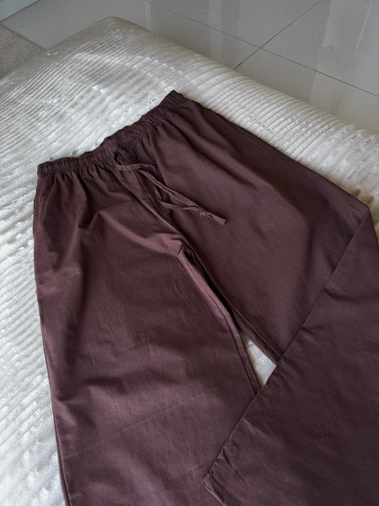 Brown Linen Pant