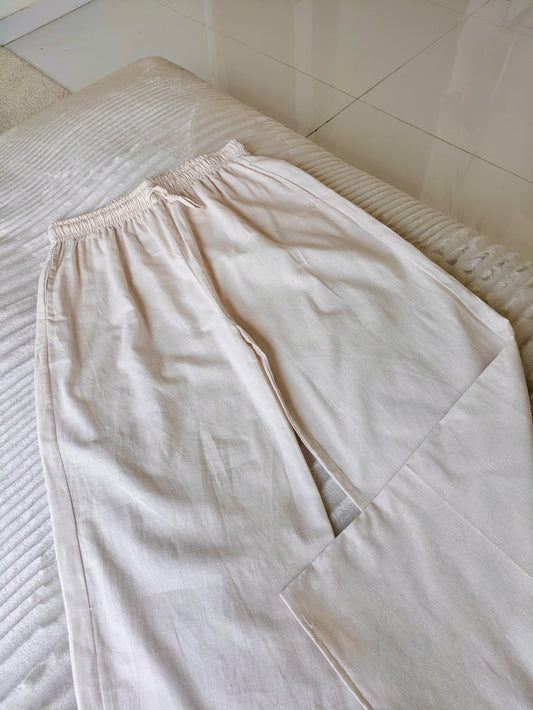 Beige Linen Pant