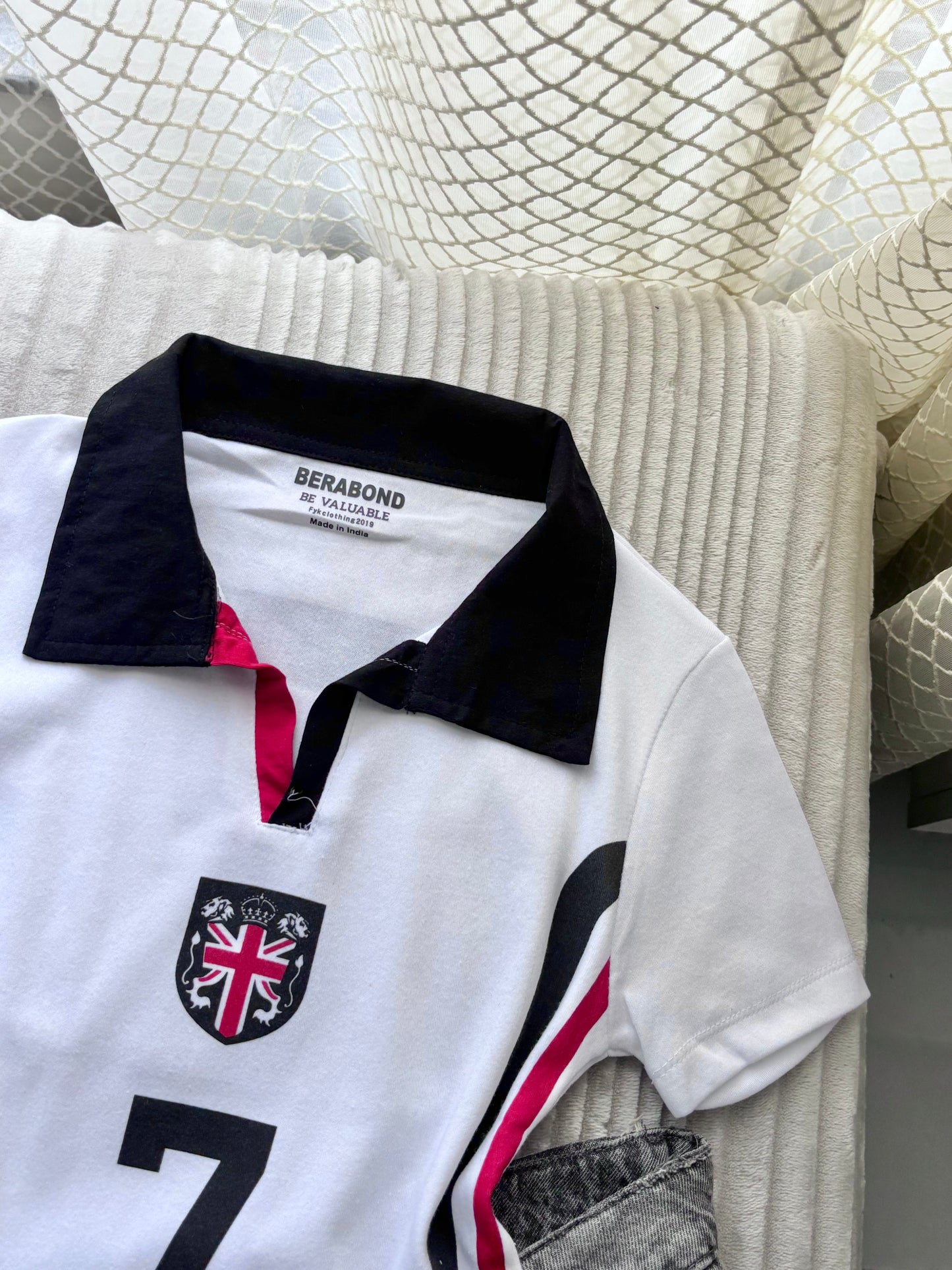 Club 7 Polo Crop Tee