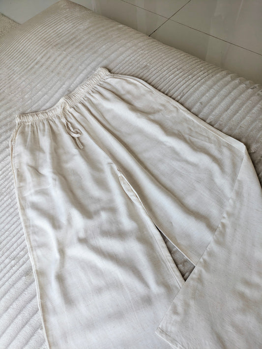 Off White Linen Pant