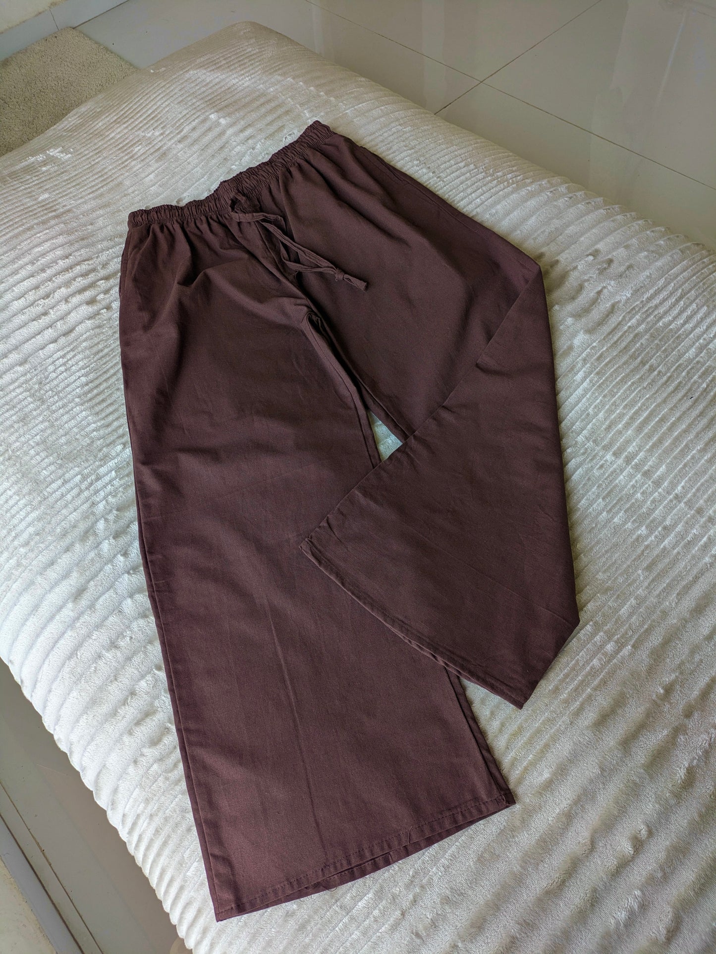 Dark Brown Linen Pant