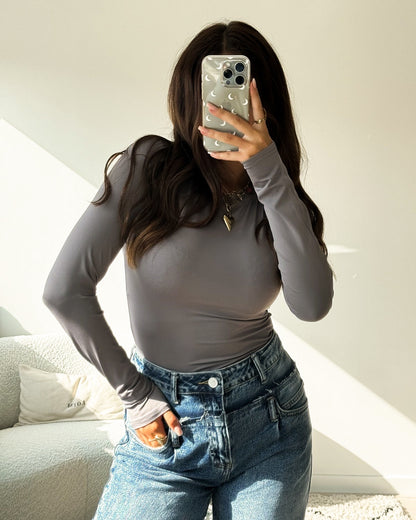 Grey polyamide top