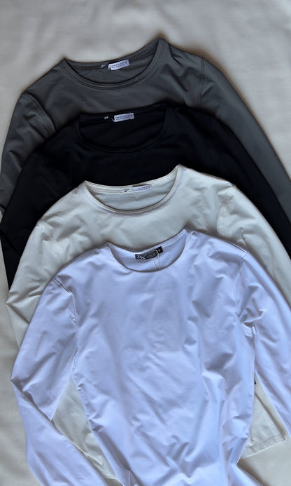 White polyamide top