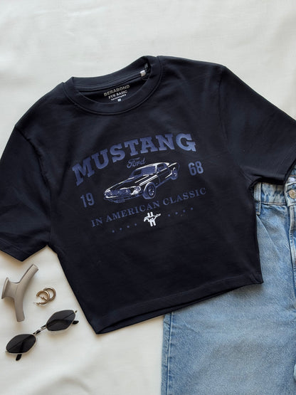 'Mustang' baby tee