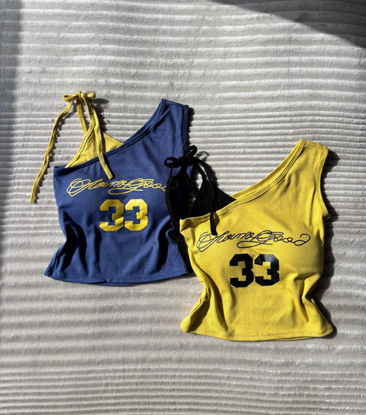 Y2k 33 Built-in Bra One Shoulder Top