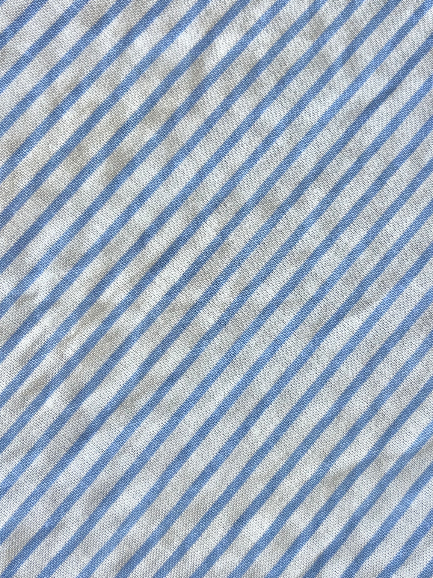 White & Blue Striped Pants