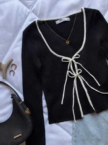 Black bow top❀