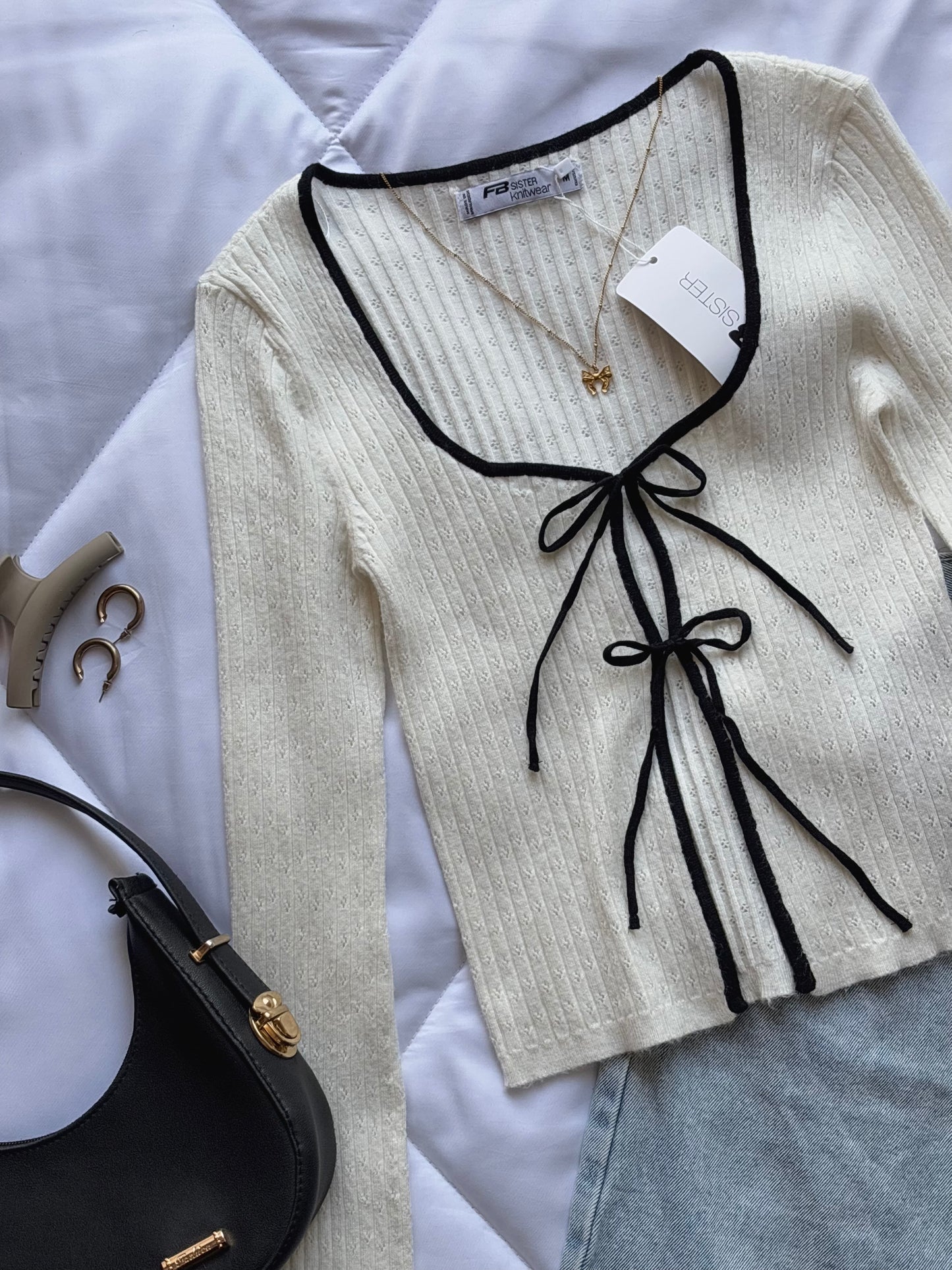 White bow top❀