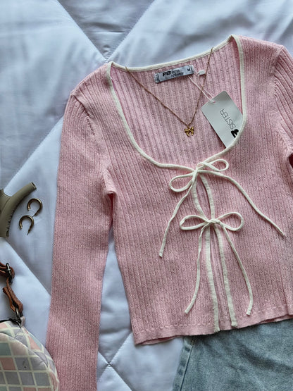 Pink bow top❀
