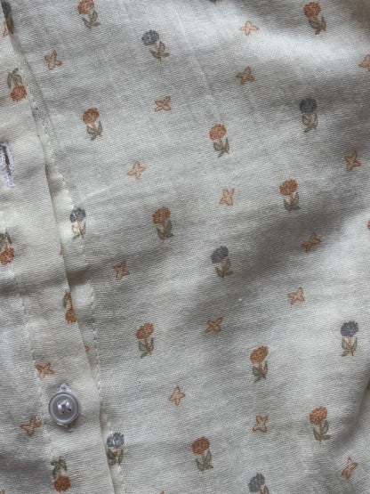 Printed linen shirt