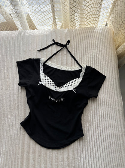 Forever 18 Lace Built-in Bra Tops