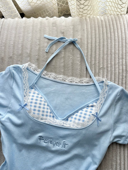 Forever 18 Lace Built-in Bra Tops