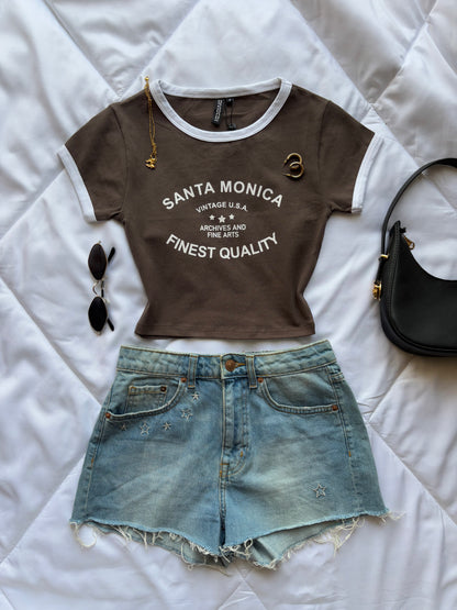 'Santa Monica' summer tshirt