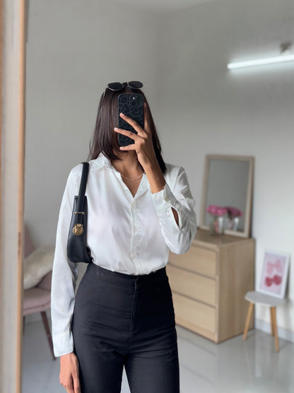 Satin Shirt (White)