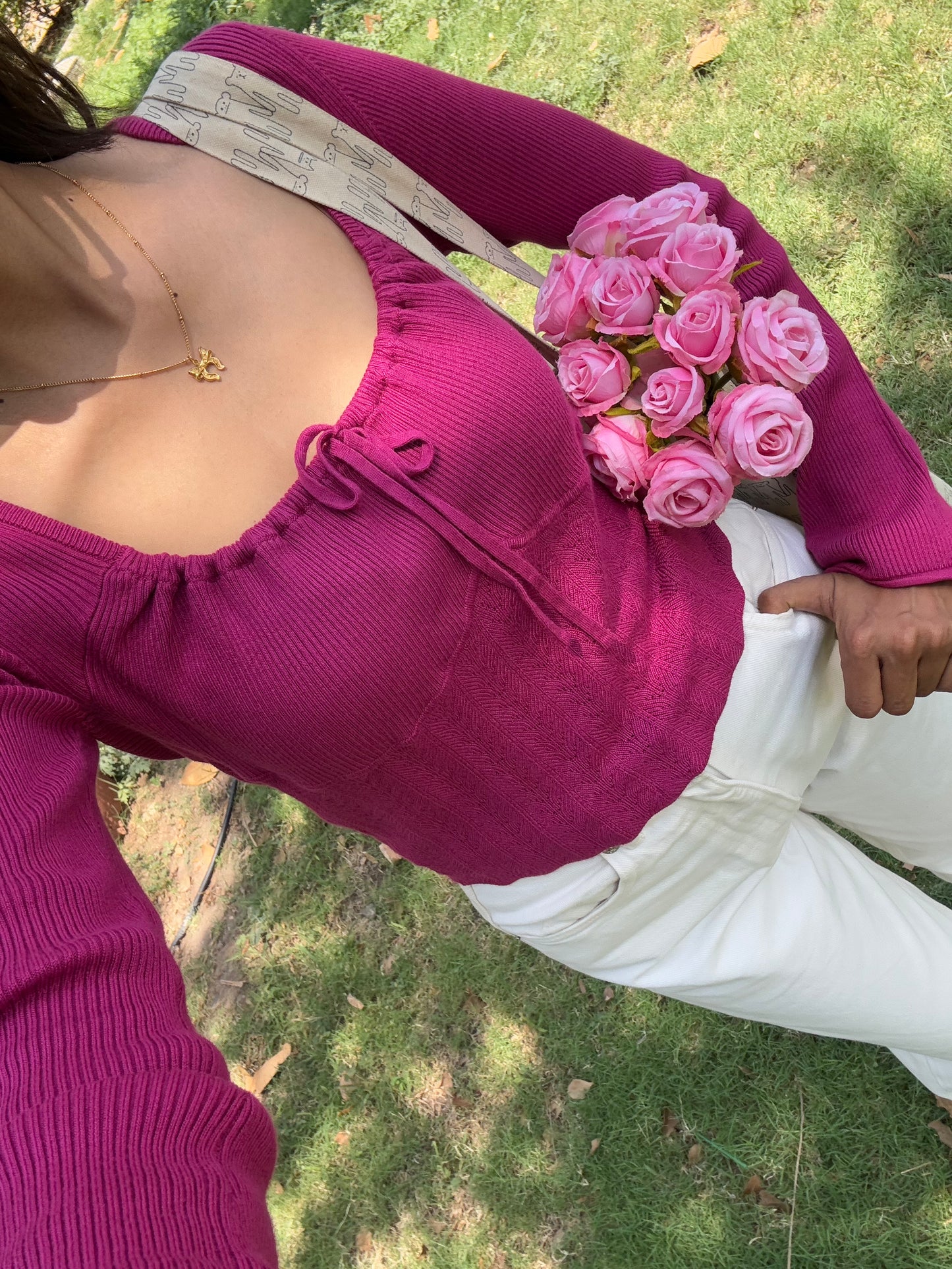 Pink Milkmaid Summer Top