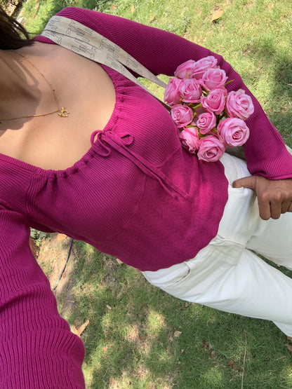 Pink Milkmaid Summer Top