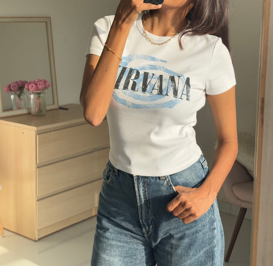 "NIRVANA" Baby tee