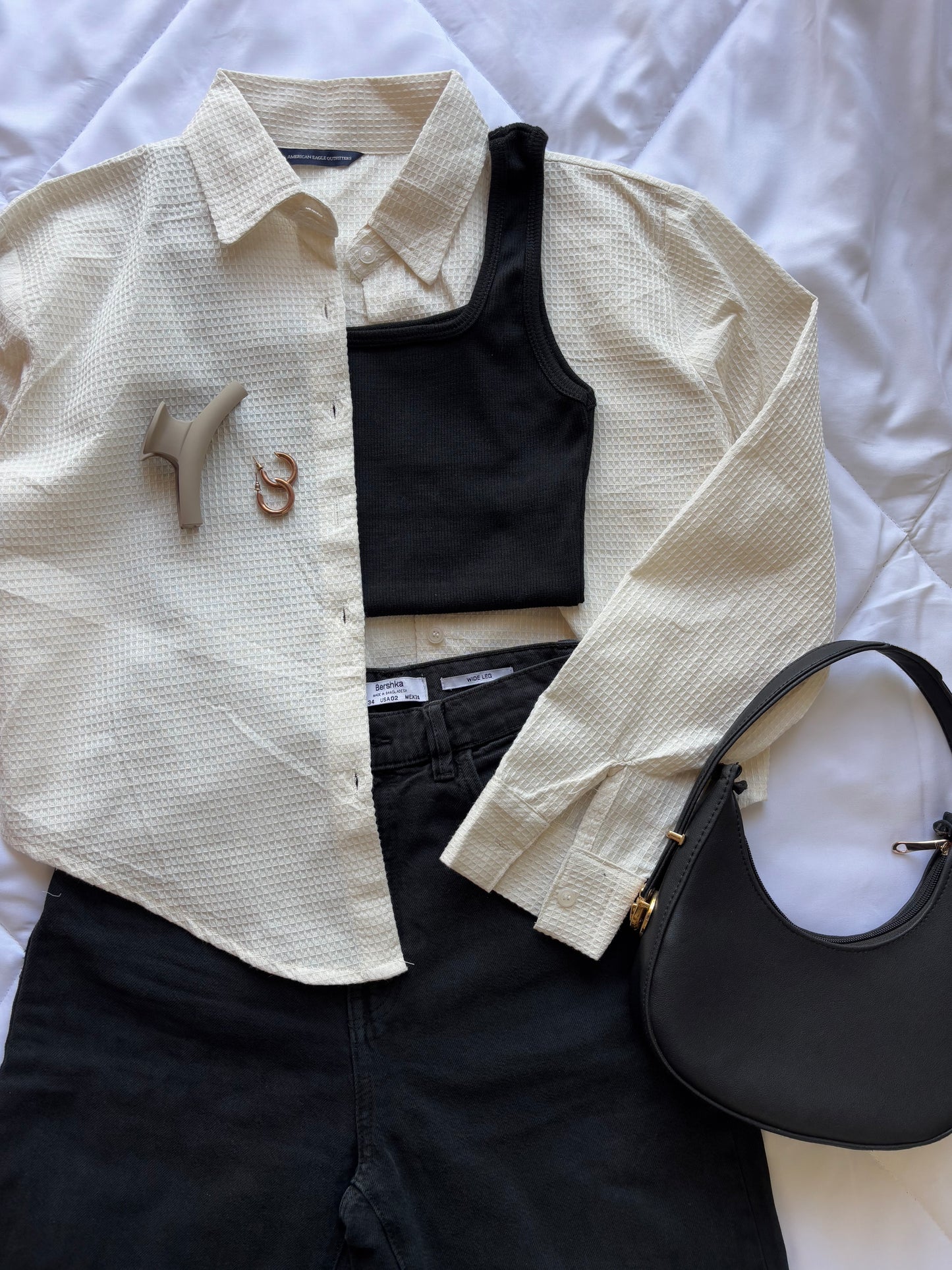 Beige linen shirt