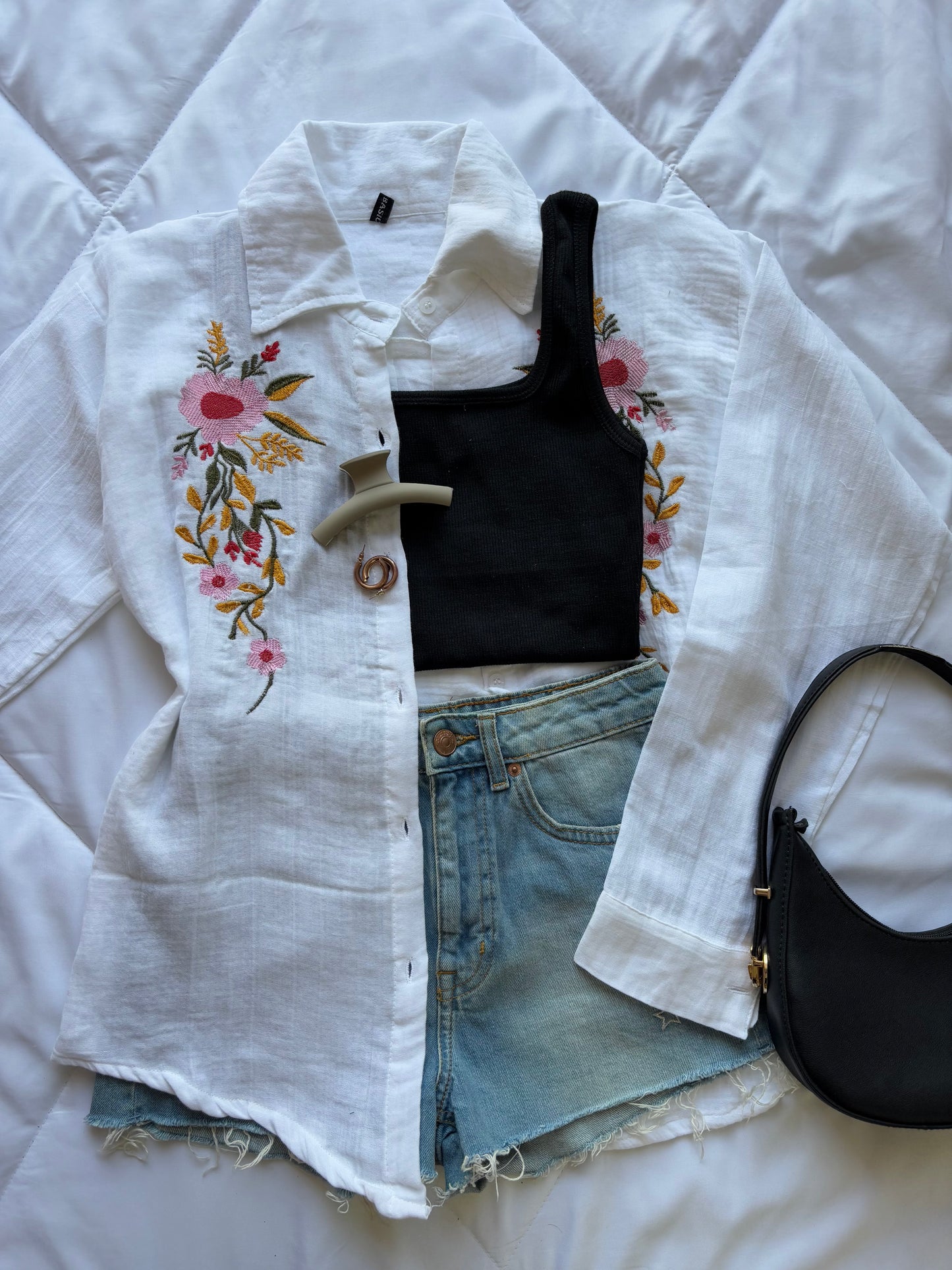 White Embroidery Shirt