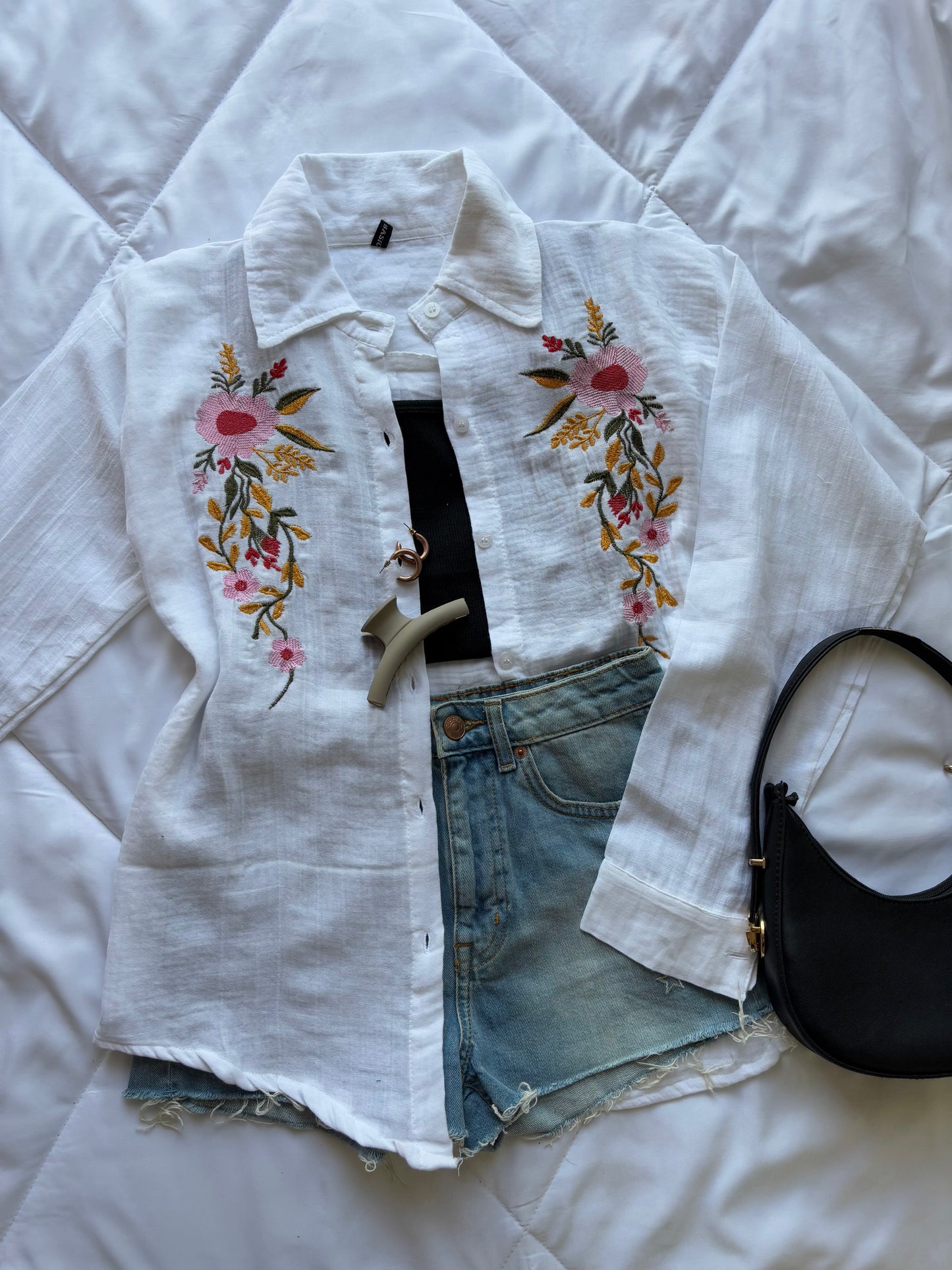 White Embroidery Shirt